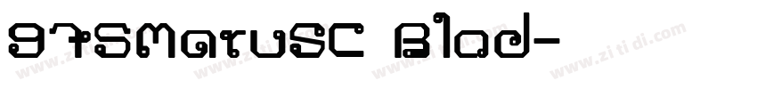 975MaruSC Blod字体转换